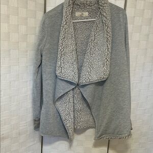 Thread & Supply Gray Sherpa Cardigan